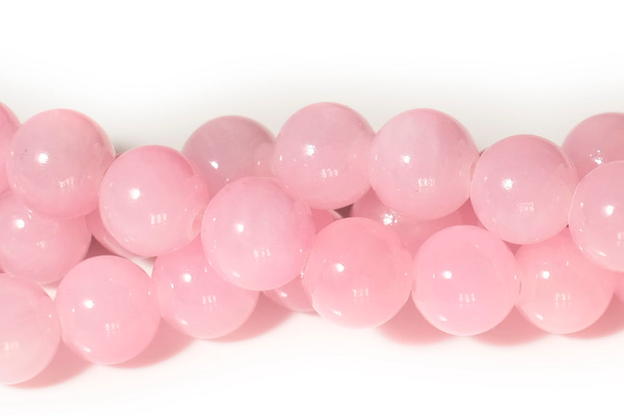 15.5" 6mm/8mm/10mm/12mm pink dyed jade Round beads gemstone