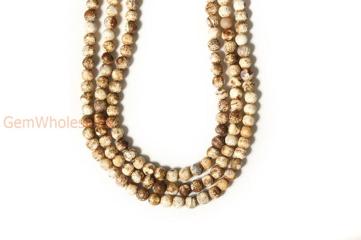 15" 6mm/8mm/10mm/12mm yellow wooden Agate Round beads Gemstone