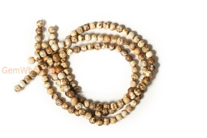 15" 6mm/8mm/10mm/12mm yellow wooden Agate Round beads Gemstone