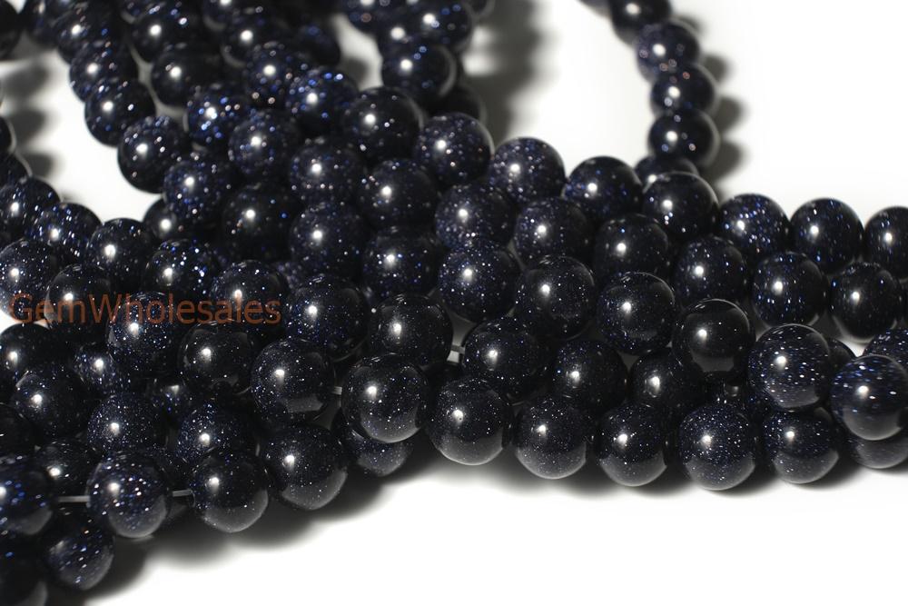 15" Blue Sandstone 6mm/8mm/10mm round beads, blue sandstone round beads