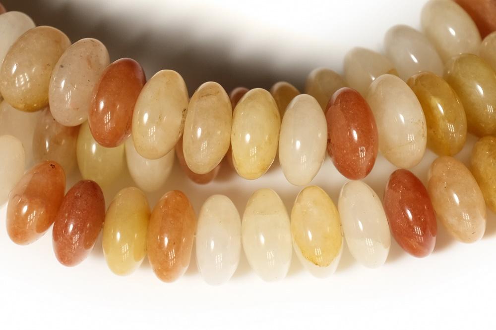 15.5" 8x4mm Natural old yellow jade rondelle beads,disc beads,roundel beads 8x4mm