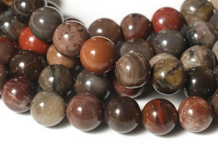 15.5" 6mm/8mm/10mm/12mm/14mm/16mm/18mm Wood fossil stone round beads,brown fossilized wood stone,Petrified wood