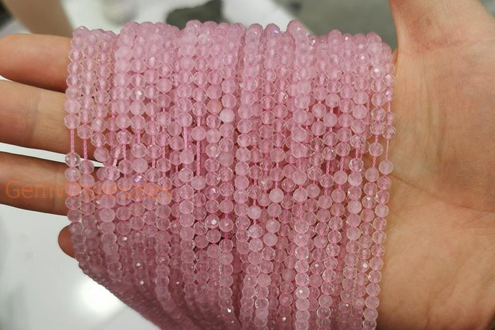 rose quartz - round- beads supplier