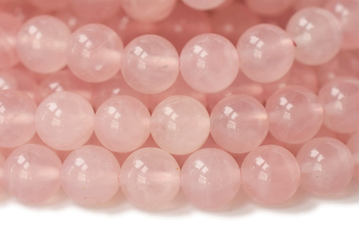 15.5" 10mm AA Natural Rose quartz round beads, pink crystal, gemstone