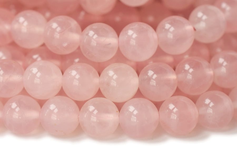 15.5" 10mm AA Natural Rose quartz round beads, pink crystal, gemstone