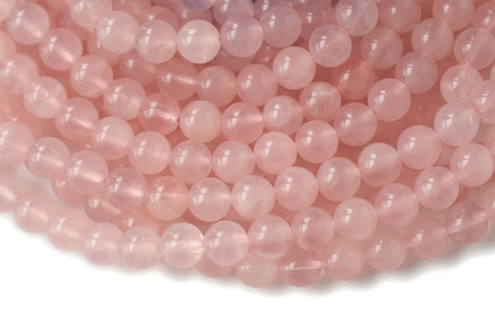 15.5" 10mm AA Natural Rose quartz round beads, pink crystal, gemstone