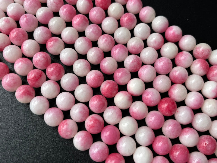 15“ 6mm red Malaysian jade Round beads