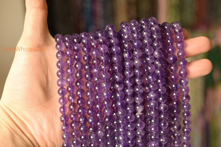 Amethyst - Round- beads supplier