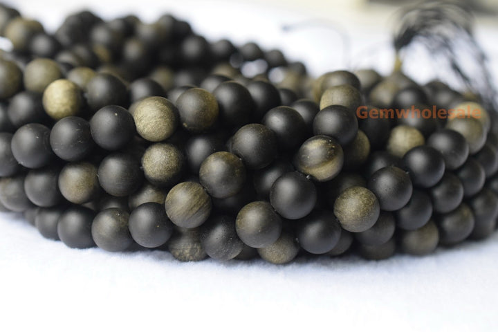 Golden obsidian - Round- beads supplier