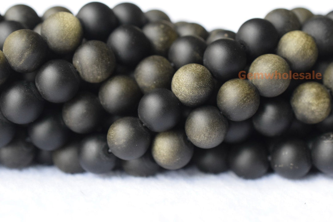 Golden obsidian - Round- beads supplier