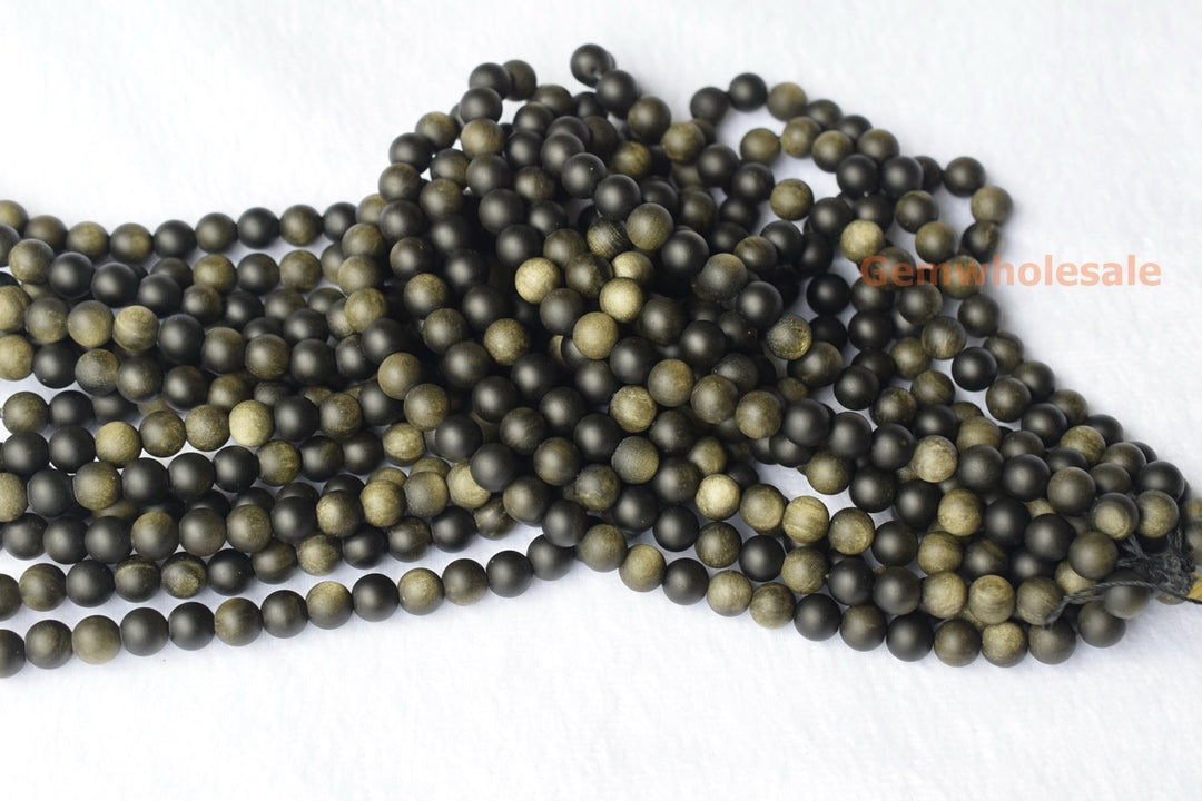 Golden obsidian - Round- beads supplier