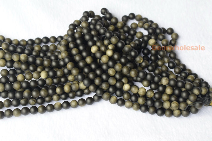 Golden obsidian - Round- beads supplier