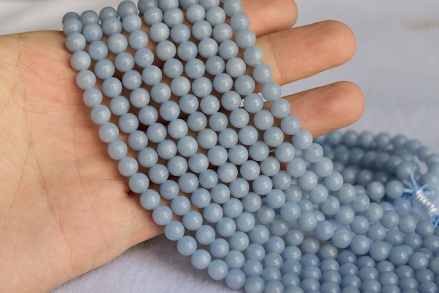 Angelite - Round- beads supplier