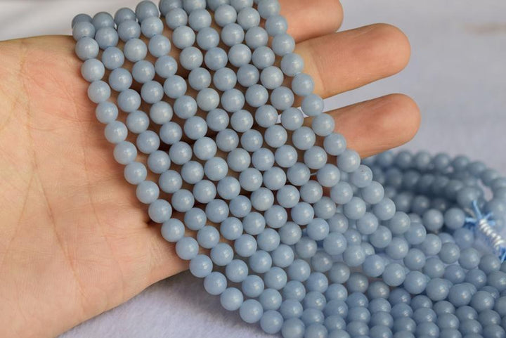 Angelite - Round- beads supplier