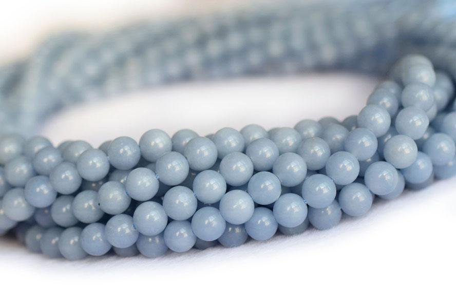 Angelite - Round- beads supplier