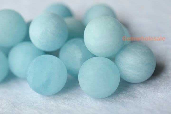 Aquamarine - Round- beads supplier