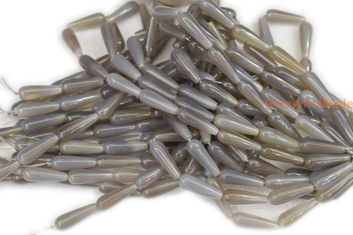 Grey Agate - Teardrop- beads supplier