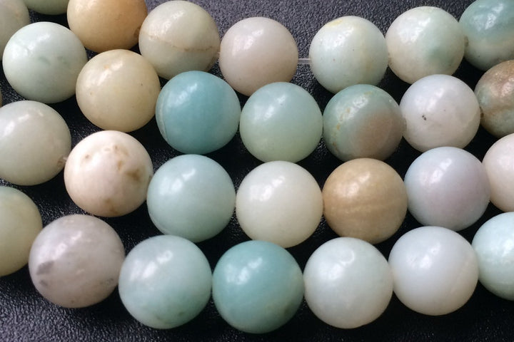 15.5" Natural amazonite 6mm/8mm/10mm/12mm round beads, Green gemstone