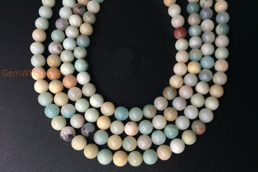 15.5" Natural amazonite 6mm/8mm/10mm/12mm round beads, Green gemstone