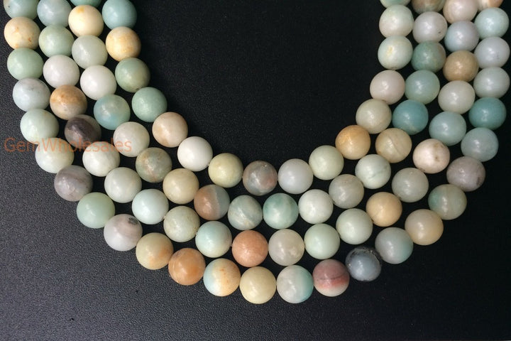 15.5" Natural amazonite 6mm/8mm/10mm/12mm round beads, Green gemstone