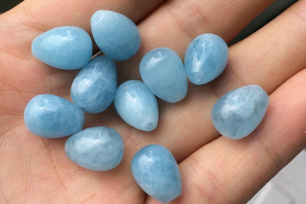 Aquamarine - Teardrop- beads supplier