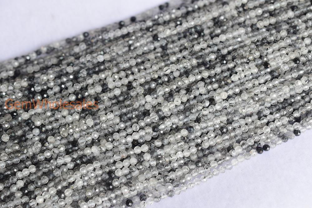 Rutilated Quartz - Round faceted- beads supplier
