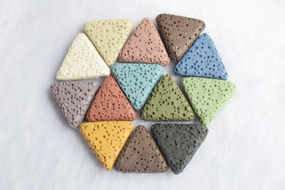 Lava - triangle- beads supplier