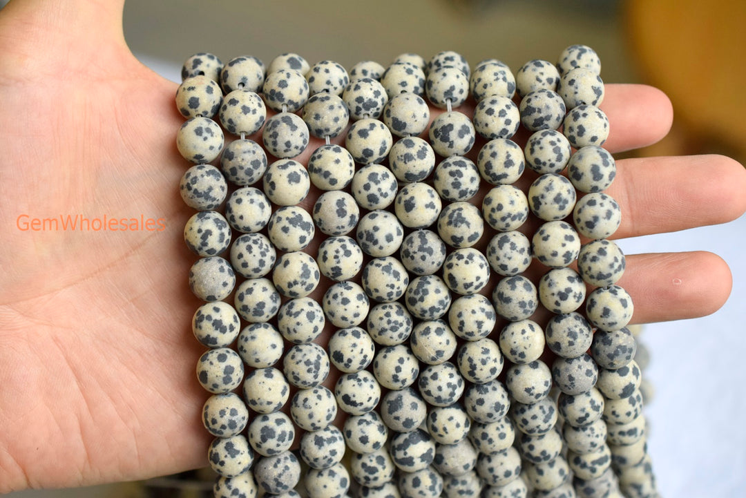 Dalmation jasper - Round- beads supplier