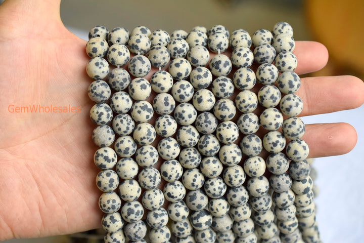 Dalmation jasper - Round- beads supplier