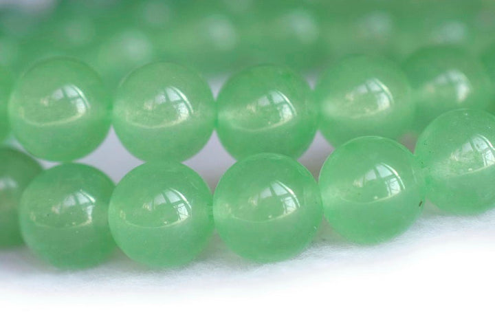 15" 6mm/8mm/10mm/12mm green Malaysian jade Round beads gemstone