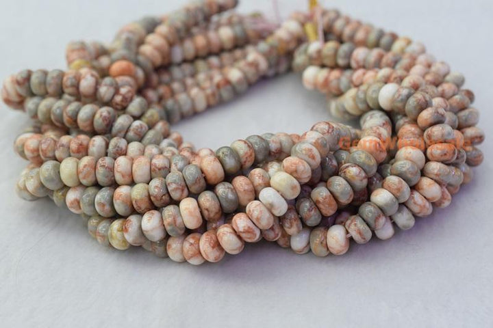 Redline Marble Stone - Rondelle- beads supplier