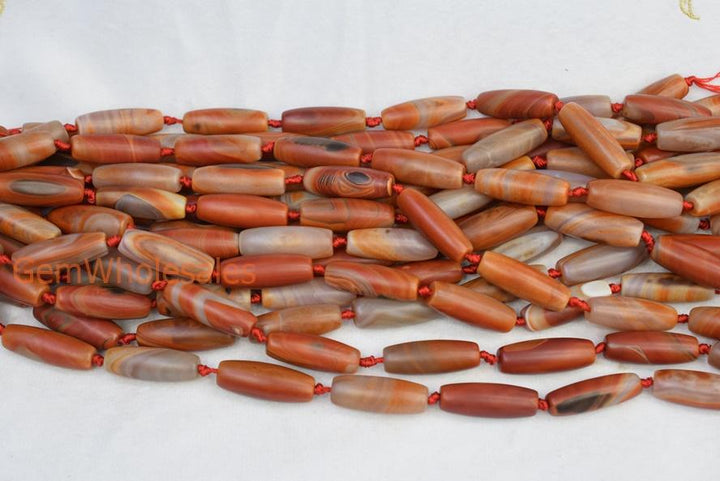 Stripe Agate - Rice- beads supplier