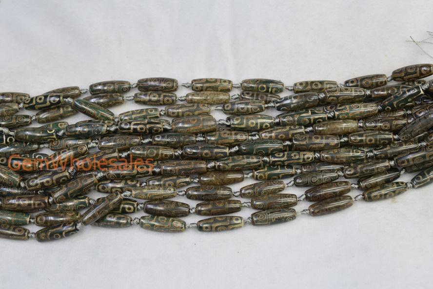 DZI Agate - Barrel- beads supplier