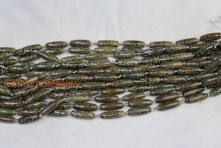 DZI Agate - Barrel- beads supplier