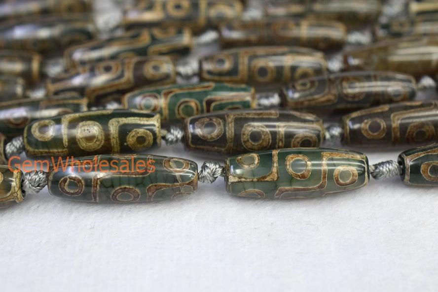 DZI Agate - Barrel- beads supplier
