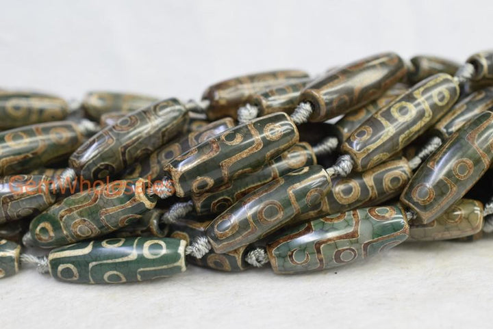DZI Agate - Barrel- beads supplier