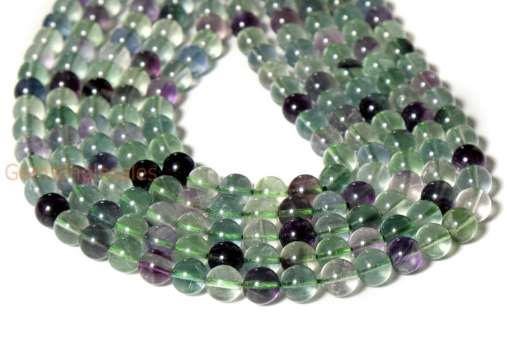 15.5" Natural rainbow fluorite stone round beads 4mm/6mm/8mm/10mm/12mm