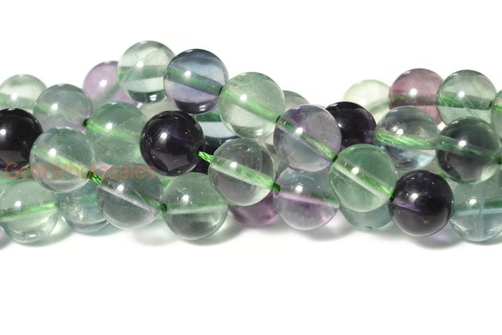 15.5" Natural rainbow fluorite stone round beads 4mm/6mm/8mm/10mm/12mm