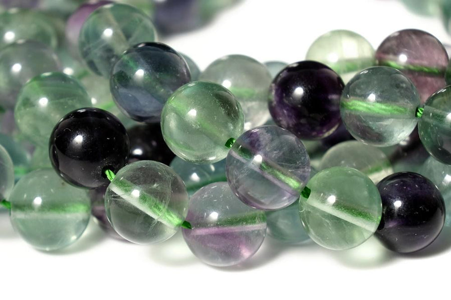 15.5" Natural rainbow fluorite stone round beads 4mm/6mm/8mm/10mm/12mm