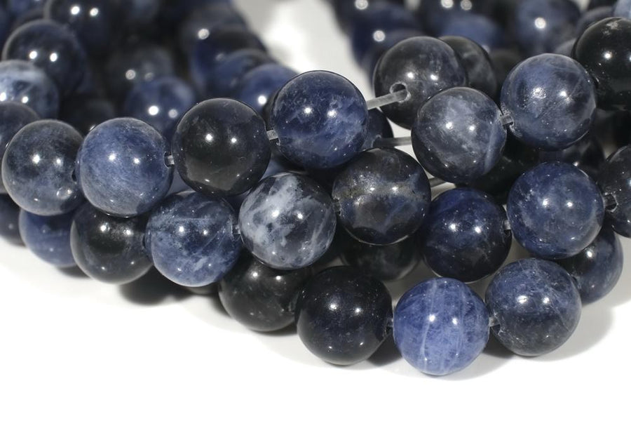 15.5" 4mm/6mm/8mm natural sodalite stone round beads,dark blue gemstone