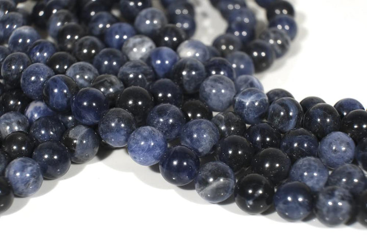 15.5" 4mm/6mm/8mm natural sodalite stone round beads,dark blue gemstone