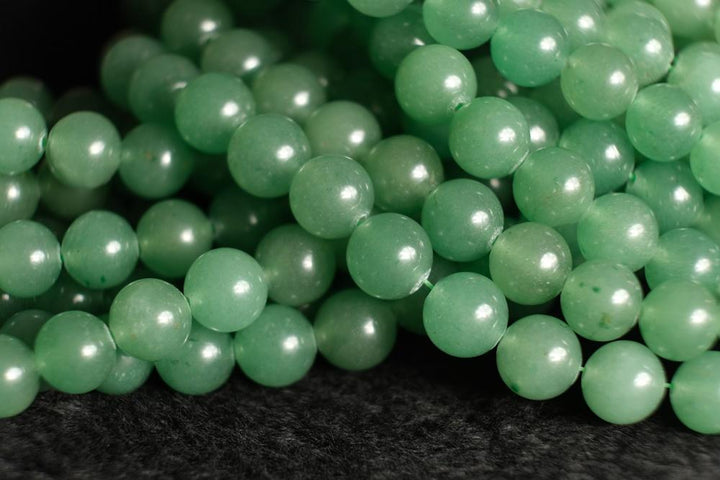 15.5" 4mm/6mm/8mm/10mm Natural green aventurine round beads, Green gemstone