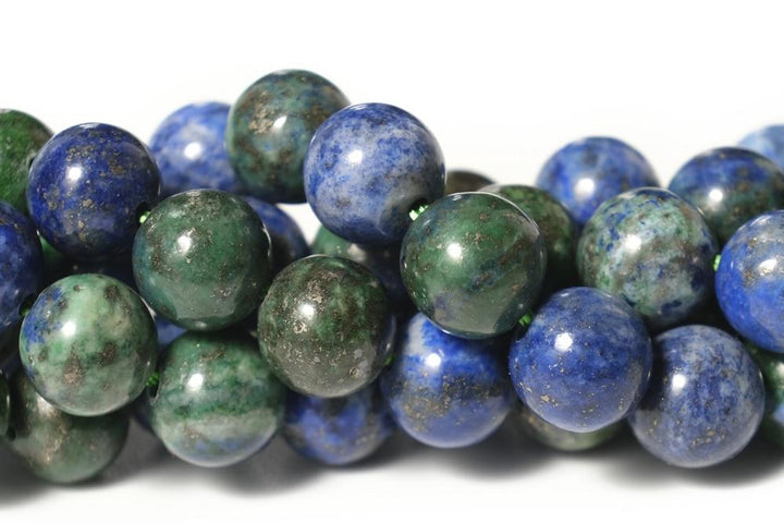 15.5" Azurite 6mm/8mm/10mm round beads, Green blue gemstone,Multi color stone