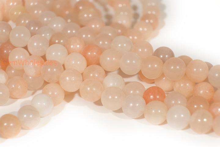 15.5" 4mm/6mm Natural light pink aventurine round beads,light pink gemstone