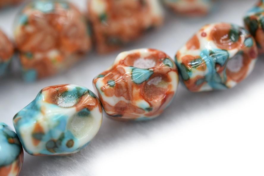 Rain flower stone - Skull- beads supplier