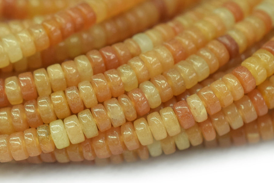 orange aventurine - Heishi- beads supplier