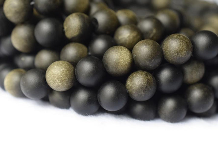 Golden obsidian - Round- beads supplier