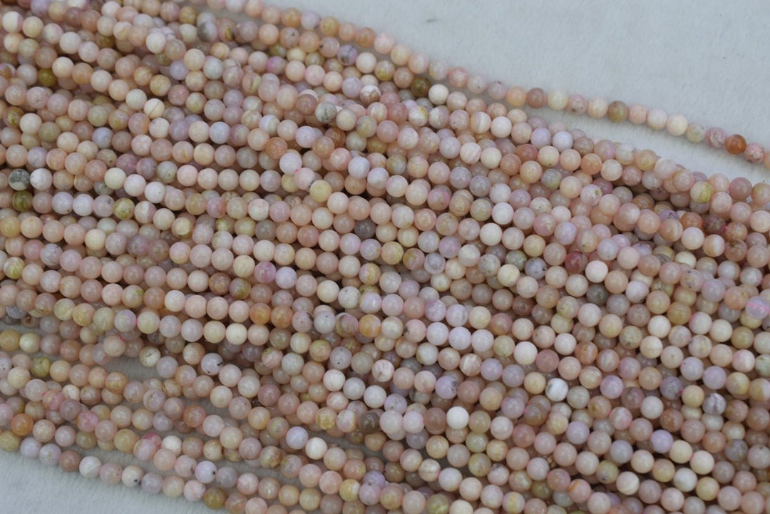 15.5" 6mm Natural Pink opal round beads, pink gemstone/semi-precious stone A