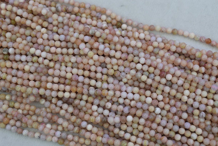 15.5" 6mm Natural Pink opal round beads, pink gemstone/semi-precious stone A