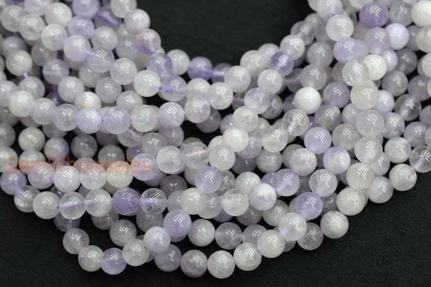 Milky amethyst - round- beads supplier